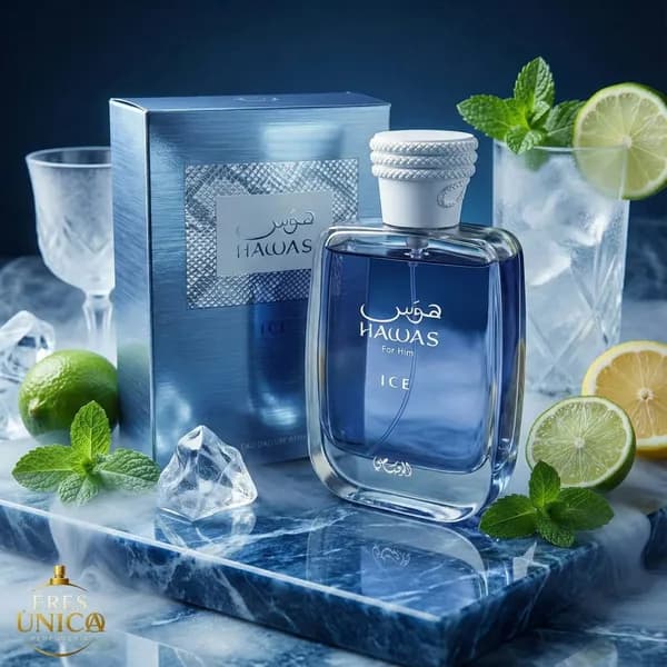 HAWAS ICE de Rasasi - Perfume árabe Aromático Acuático Oriental