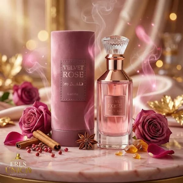 VELVET ROSE de Lattafa - Perfume árabe Floral Oriental / Rosa Amaderada