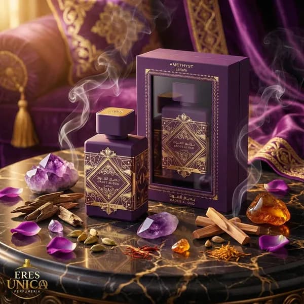 BADE'E AL OUD AMETHYST de Lattafa - Perfume árabe Floral Oriental / Amaderado