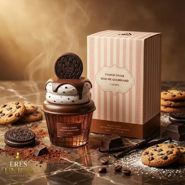 COOKIE CRAVE GIVE ME GOURMAND de Lattafa - Perfume árabe Gourmand