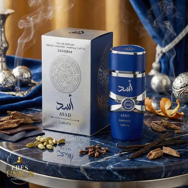 ASAD ZANZIBAR LIMITED EDITION de Lattafa - Perfume árabe Aromático Acuático / Amaderado