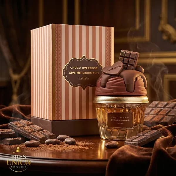 CHOCO OVERDOSE GIVE ME GOURMAND de Lattafa - Perfume árabe Gourmand