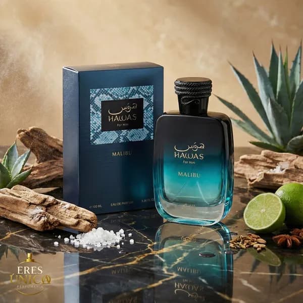 HAWAS MALIBU FOR HIM de Rasasi - Perfume árabe Frutal / Aromático Amaderado
