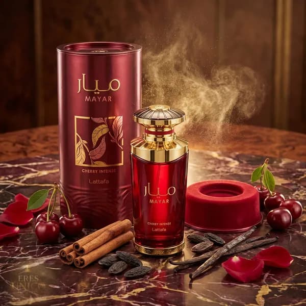 MAYAR CHERRY INTENSE de Lattafa - Perfume árabe Oriental Gourmand / Afrutado
