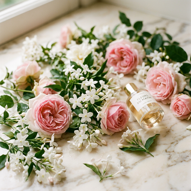 Pétalos de Rosa de Damasco y flores de Jazmín