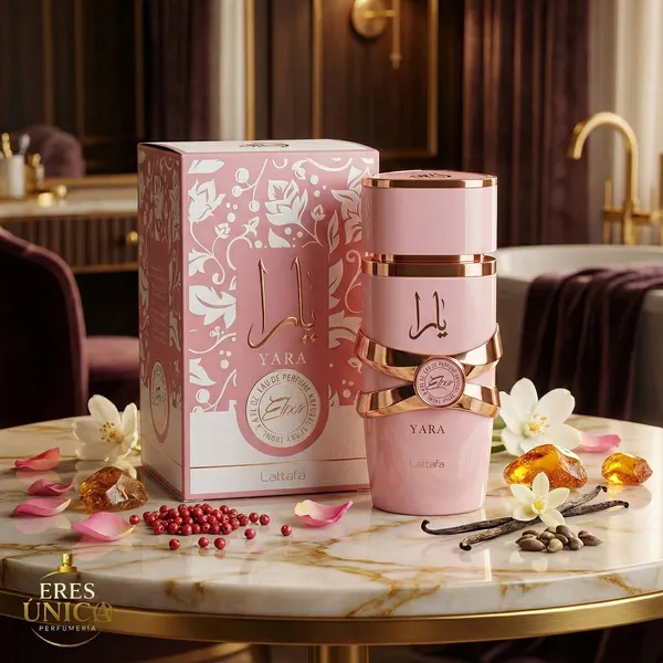 YARA ROSA ELIXIR de Lattafa - Perfume mujer Gourmand / Floral Oriental árabe