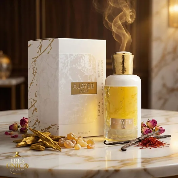 AJAYEB DUBAI de Lattafa - Perfume hombre Oriental Gourmand Especiado árabe