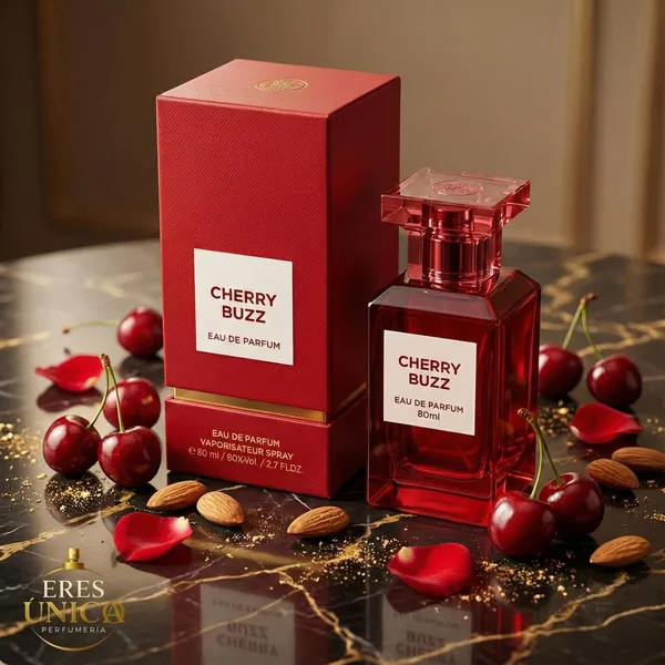 CHERRY BUZZ de Fragrance World - Perfume unisex Frutal Floral / Especiado árabe