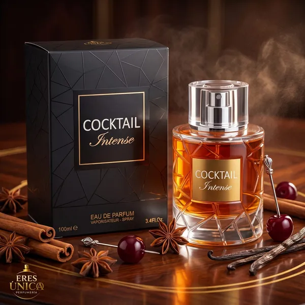 COCKTAIL INTENSE de Fragrance World - Perfume unisex Oriental Especiado / Gourmand árabe