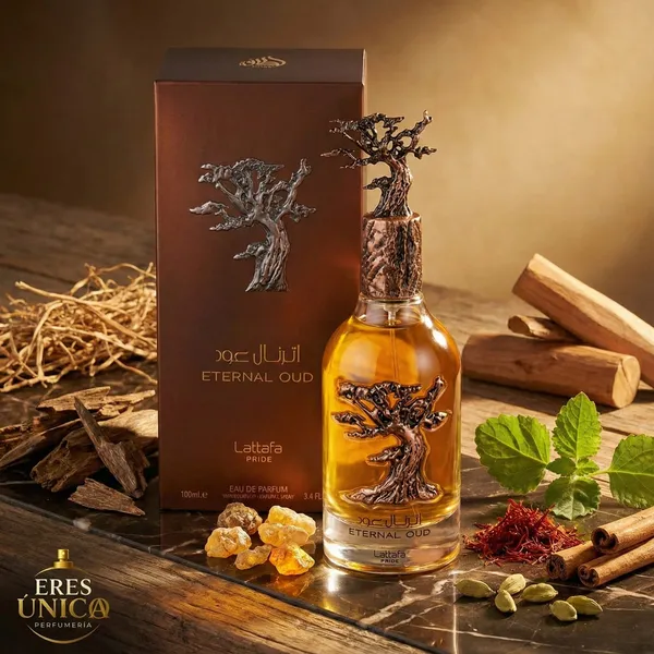 ETERNAL OUD de Lattafa - Perfume unisex Oriental Amaderado árabe