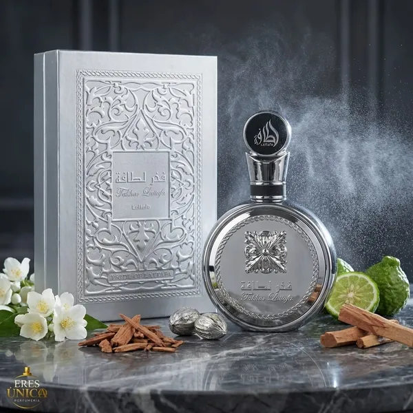 FAKHAR PLATIN de Lattafa - Perfume unisex Aromático Amaderado Oriental árabe