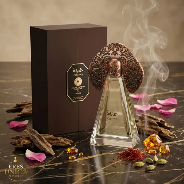 GHINWA de Niche Emarati - Perfume mujer Floral Amaderado Chypre árabe