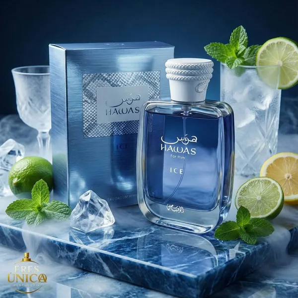 HAWAS ICE de Rasasi - Perfume hombre Aromático Acuático Oriental árabe