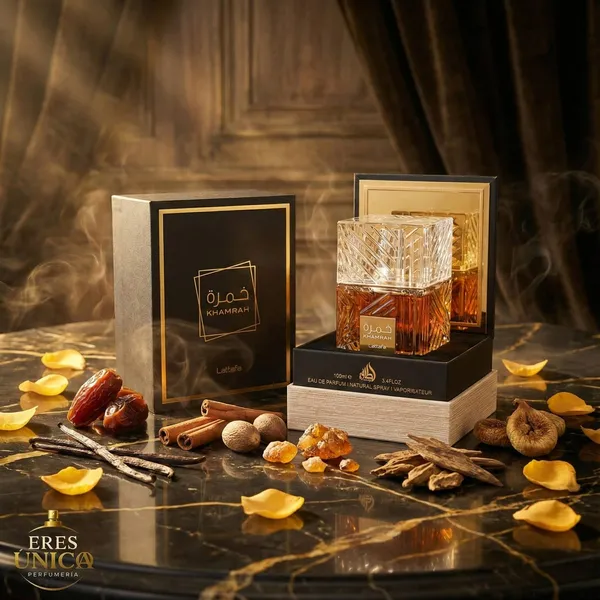 KHAMRAH de Lattafa - Perfume unisex Oriental Gourmand / Amaderado Especiado árabe