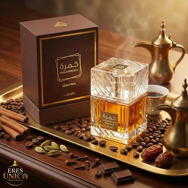 KHAMRAH QAHWA de Lattafa - Perfume unisex Oriental Gourmand / Amaderado Especiado árabe
