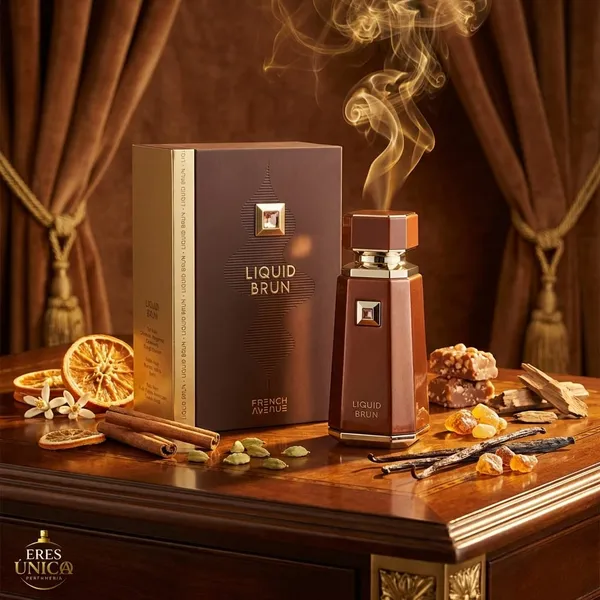 LIQUID BRUN de French Avenue - Perfume unisex Oriental Especiado / Amaderado Gourmand árabe