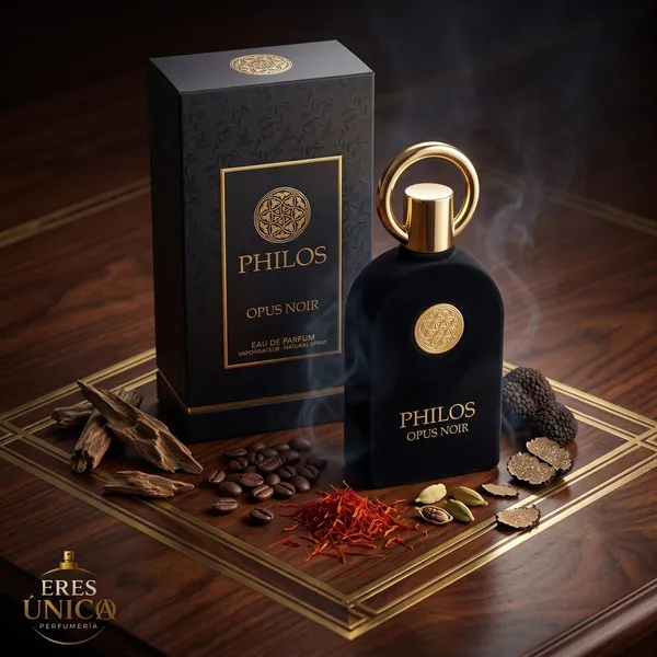 PHILOS OPUS NOIR - Perfume unisex Amaderada Aromática / Floral árabe