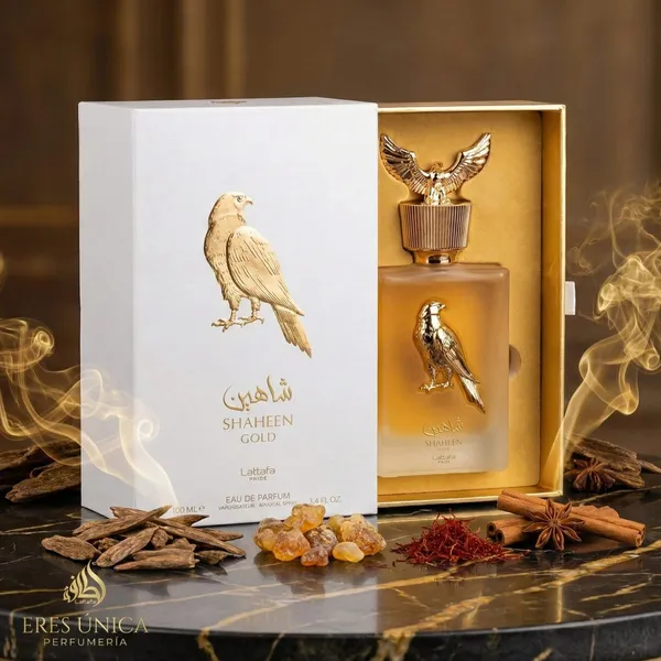 SHAHEEN GOLD de Lattafa Pride - Perfume hombre Aromático Frutal / Fougère árabe