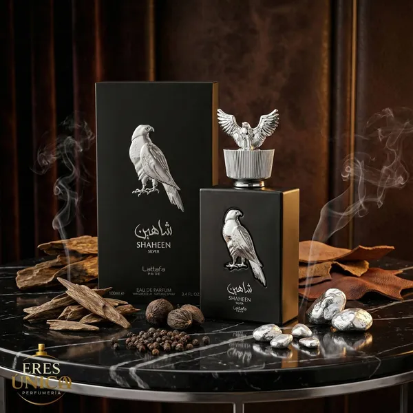 SHAHEEN SILVER de Lattafa Pride - Perfume hombre Oriental Floral / Chypre árabe