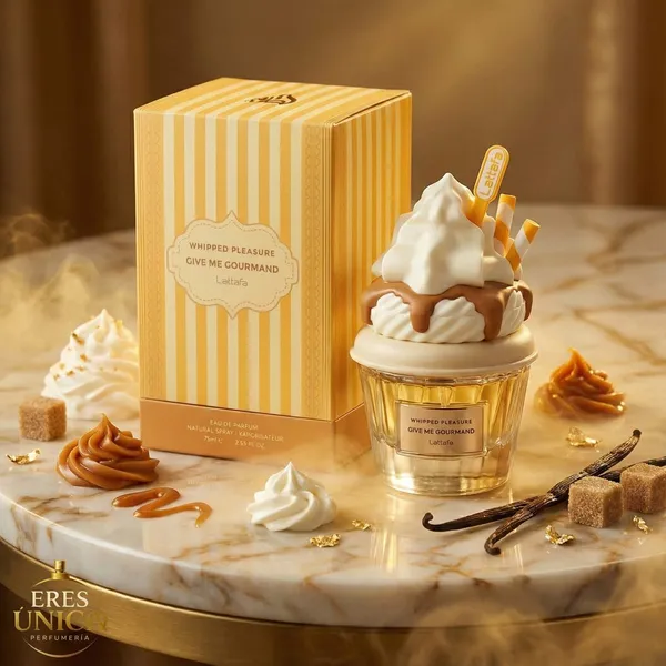 WHIPPED PLEASURE GIVE ME GOURMAND de Lattafa - Perfume mujer Gourmand árabe